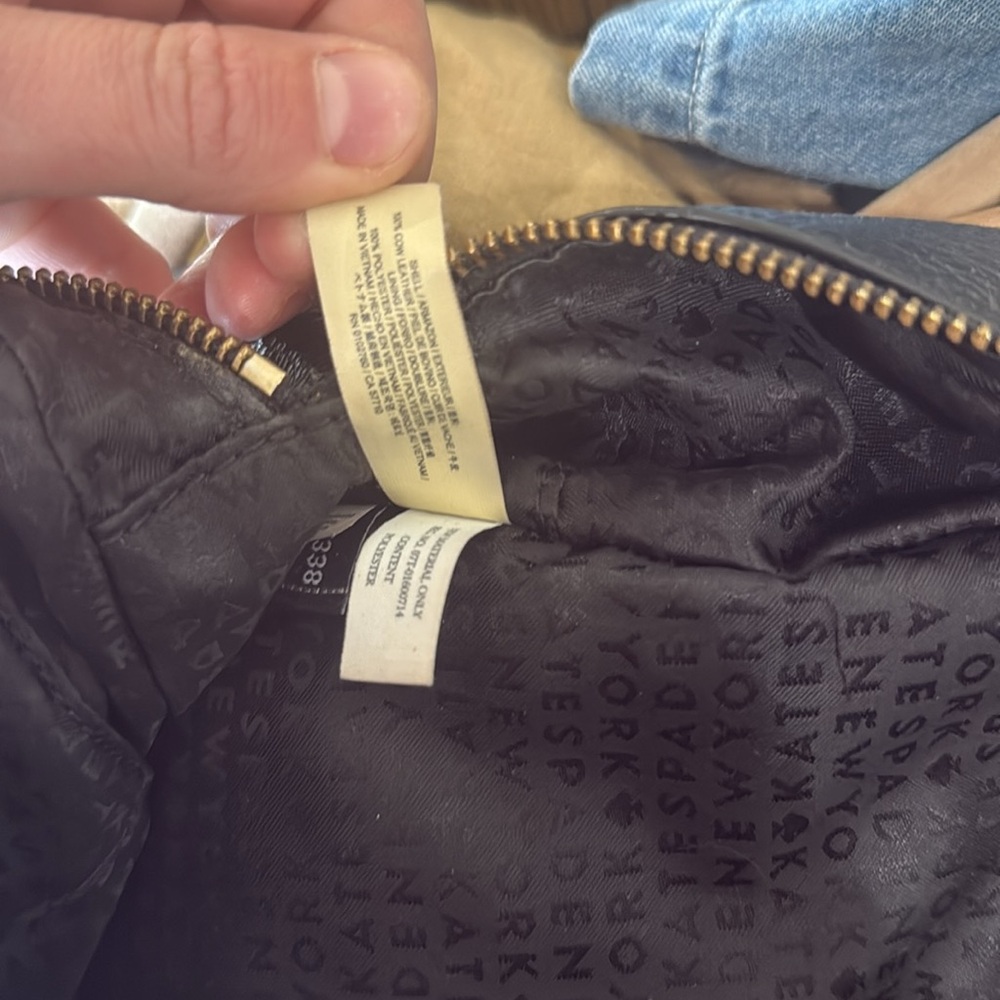 Kate Spade Black Leather Mini Nicole Larchmont Backpack - Picture 9 of 10